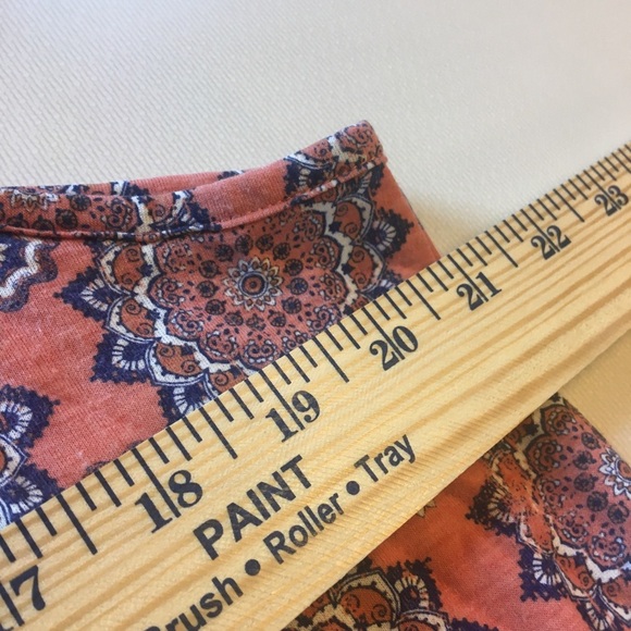 Self Esteem Sleeveless Boho Peplum Tank Top Juniors 1X Flowy Tiered - Picture 8 of 9